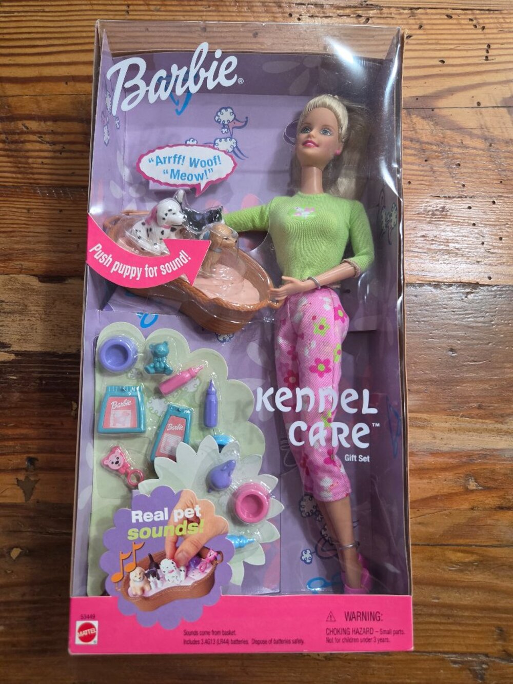 Mattel Barbie Kennel Care Gift Set 2001 New Sealed READ